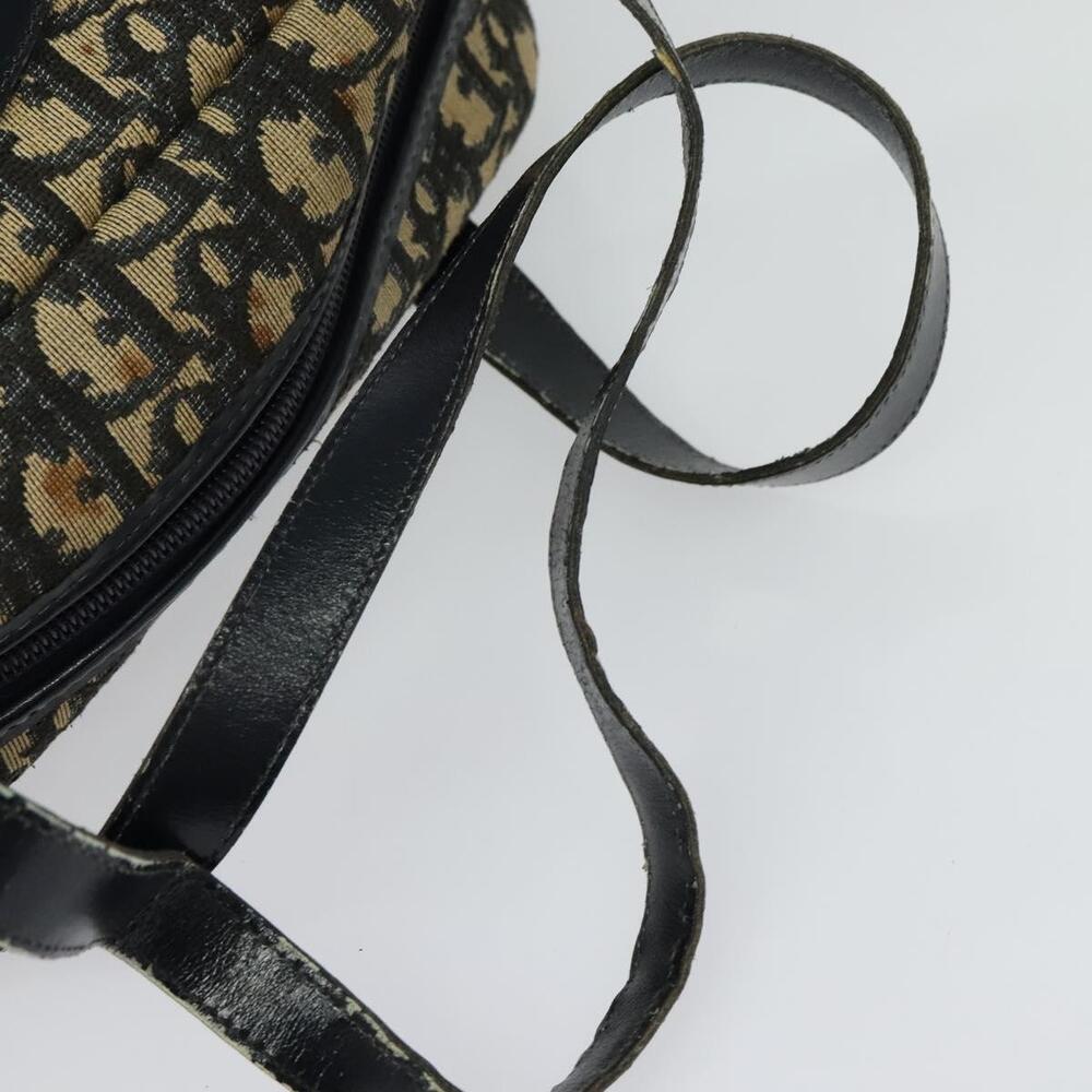 DIOR Trotter Canvas Hand Bag Navy Gold - Picture 7 of 12